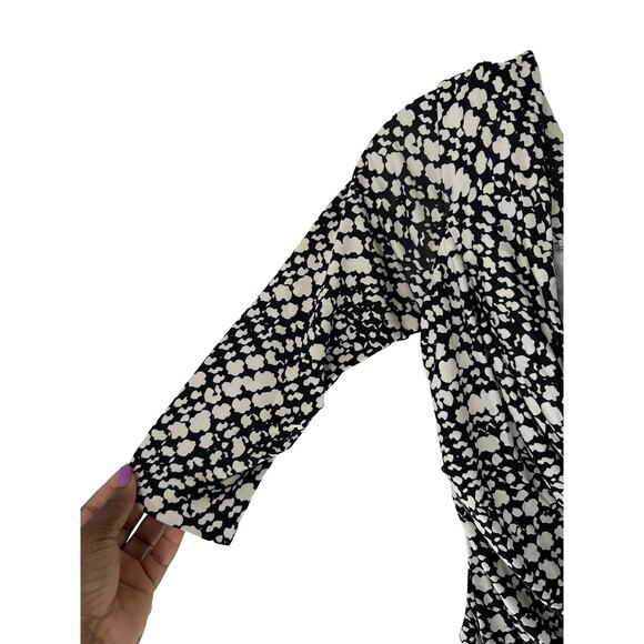 Diane von Furstenberg Bentley SJ Work Office‎ Silk Ruched Mini Dress Size 4 - Picture 6 of 10